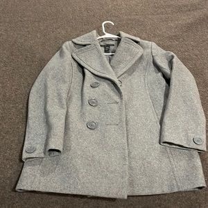 Gray pea coat